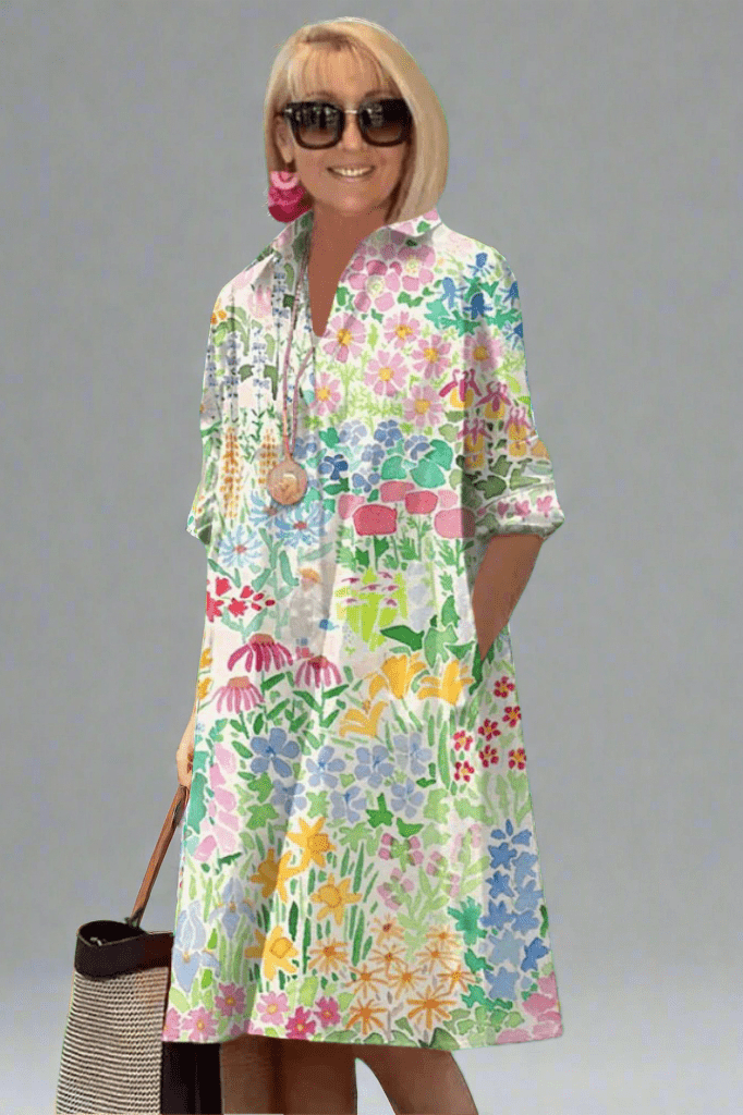 Celeste – Luxury Floral Summer Dress for Effortless Style