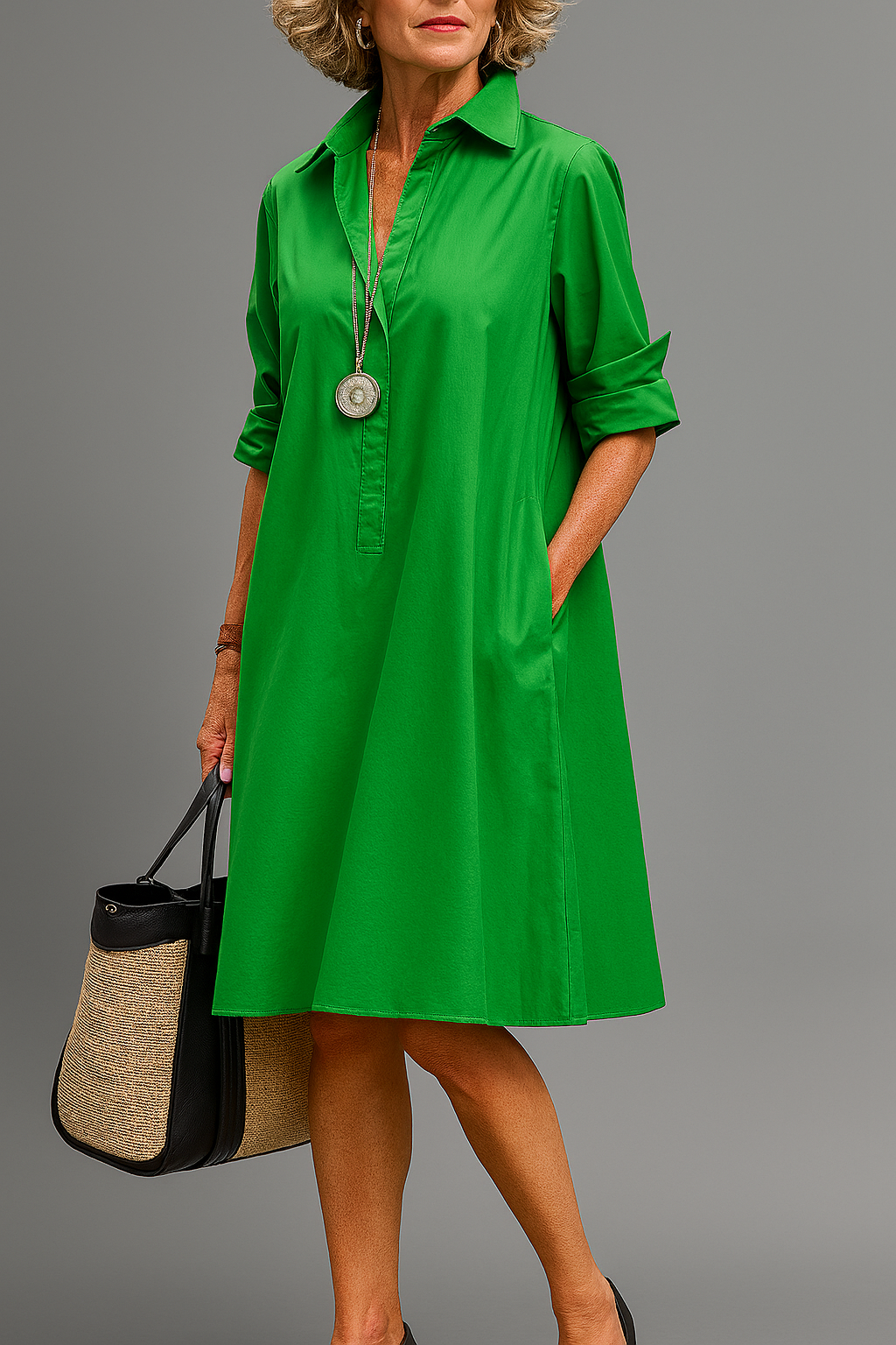Maribelle – Elegant Midi Dress with Timeless Charm