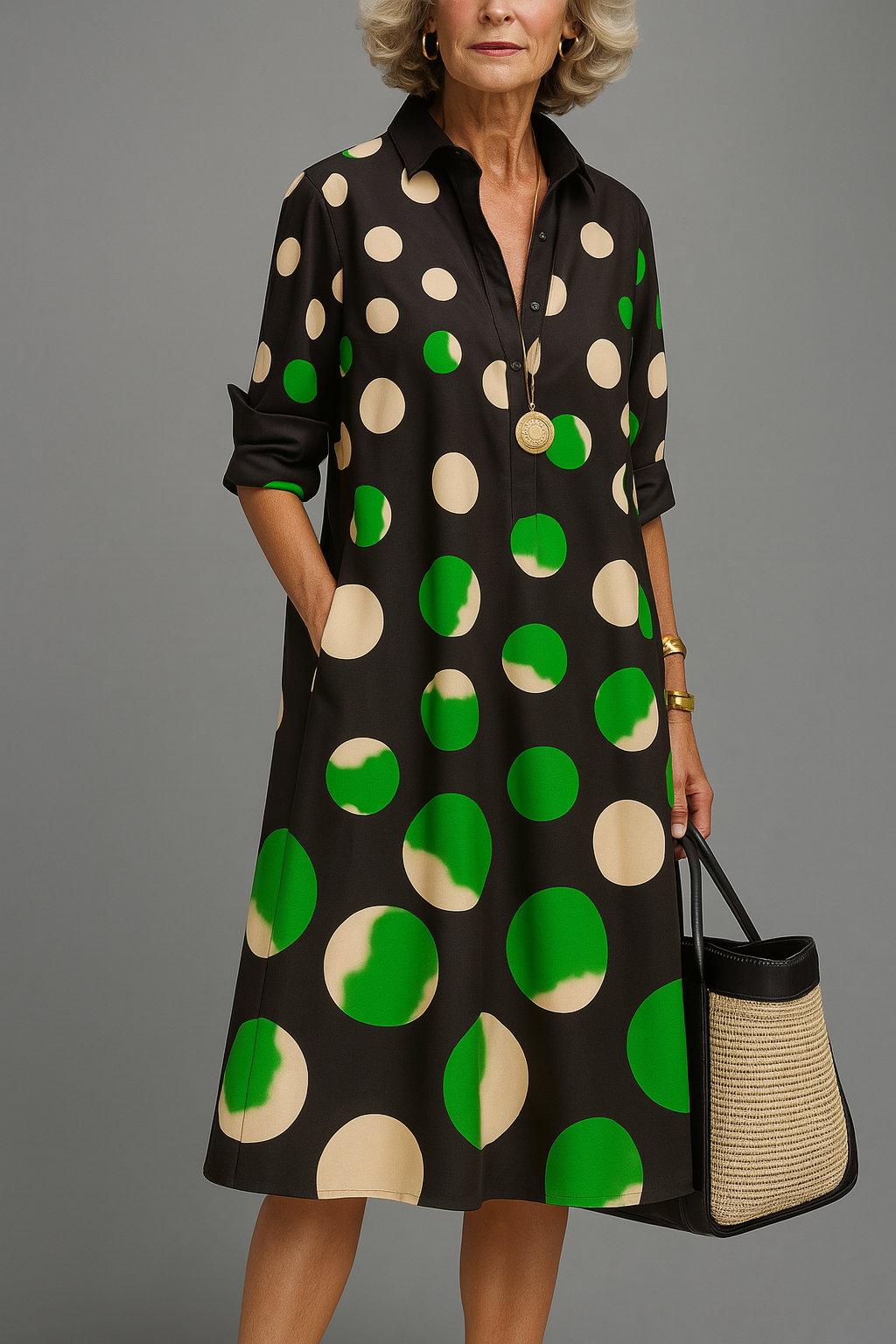 Sylora – Luxury Midi Dress for Effortless Elegance