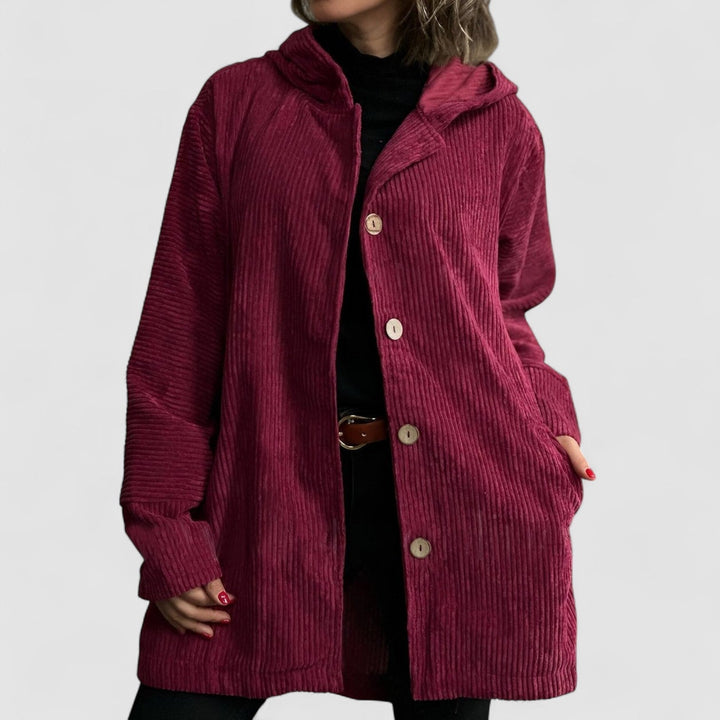 Cordelle - Cozy Corduroy Hooded Jacket