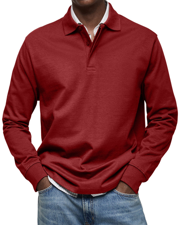 Alderton | Luxury Long-Sleeve Polo