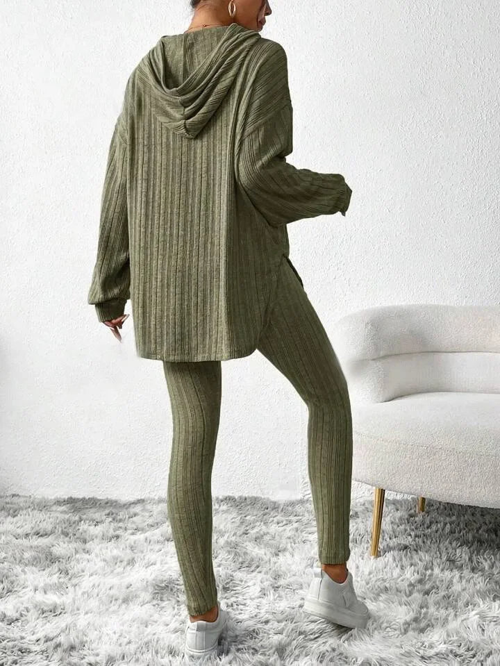 Halena - Ribbed Knit Lounge Set