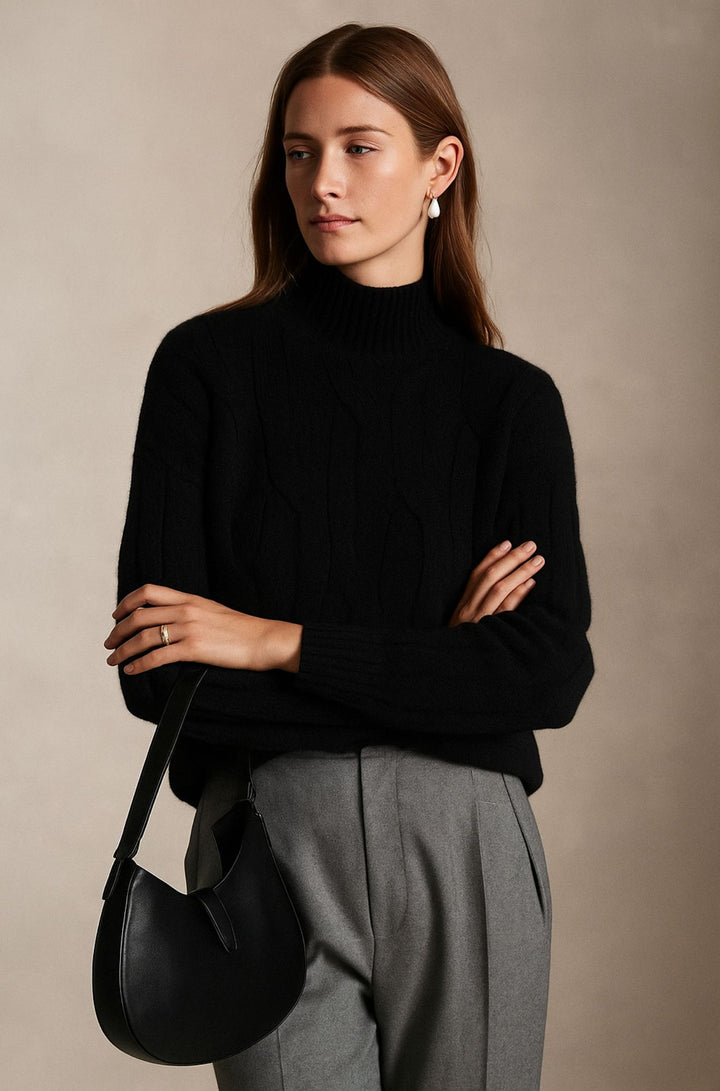 Rowen Hart - The Soft Weave Cashmere Mock
