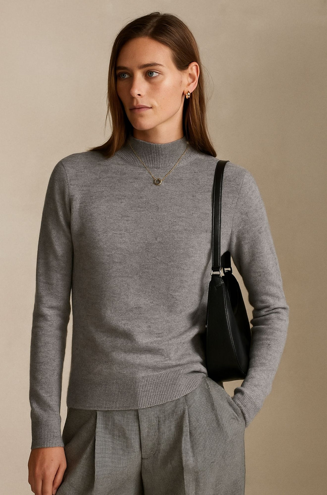 Esmere & Co - The Pure Cashmere Mist Mock Neck