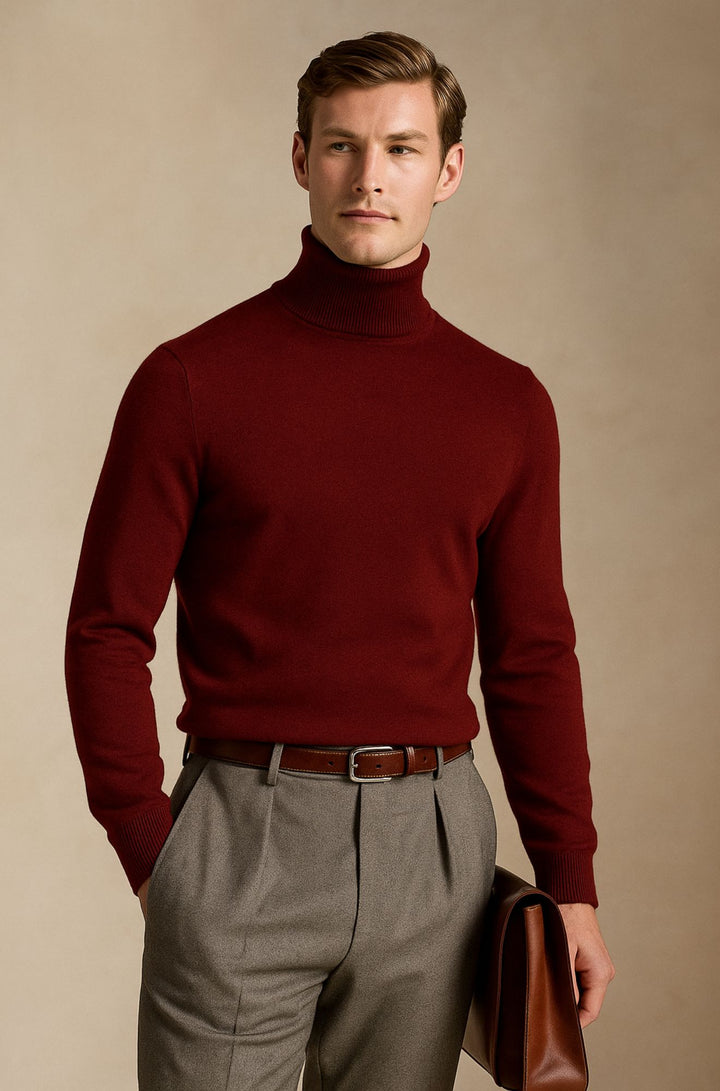 Aldrich London™ | Luxe Merino Turtleneck for Men