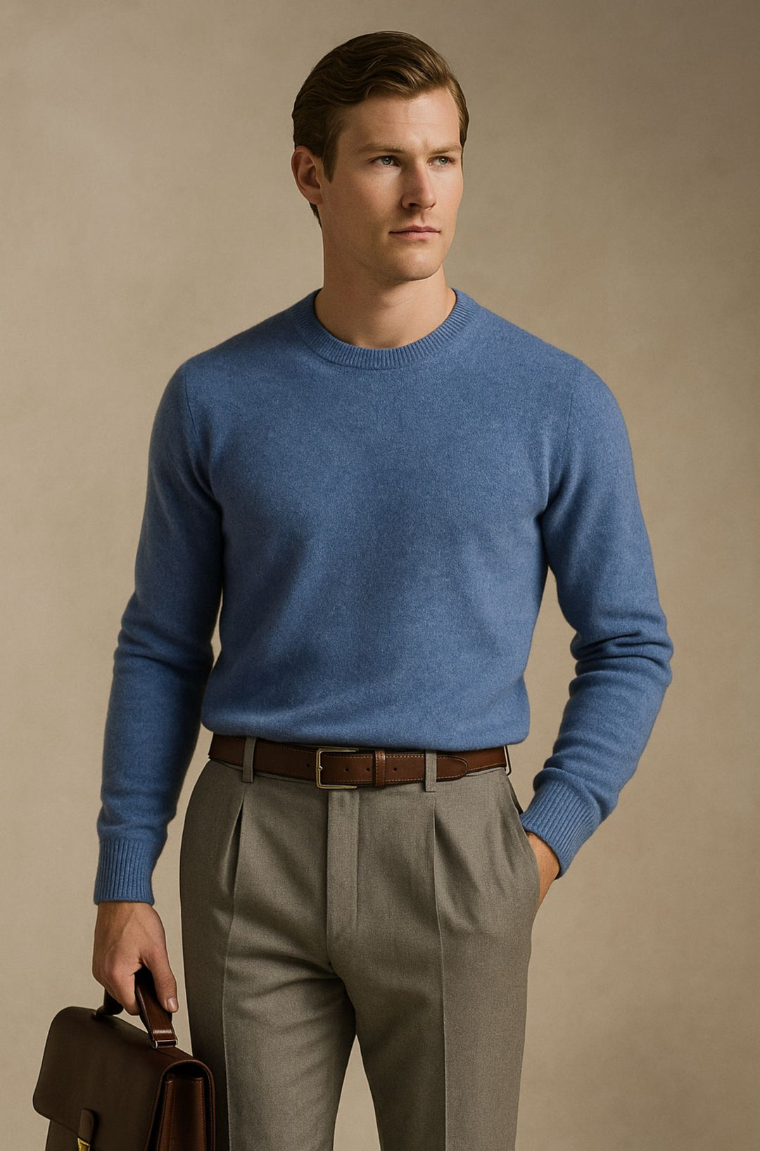 Blenford™ | Luxe Merino Crew Neck Jumper for Men
