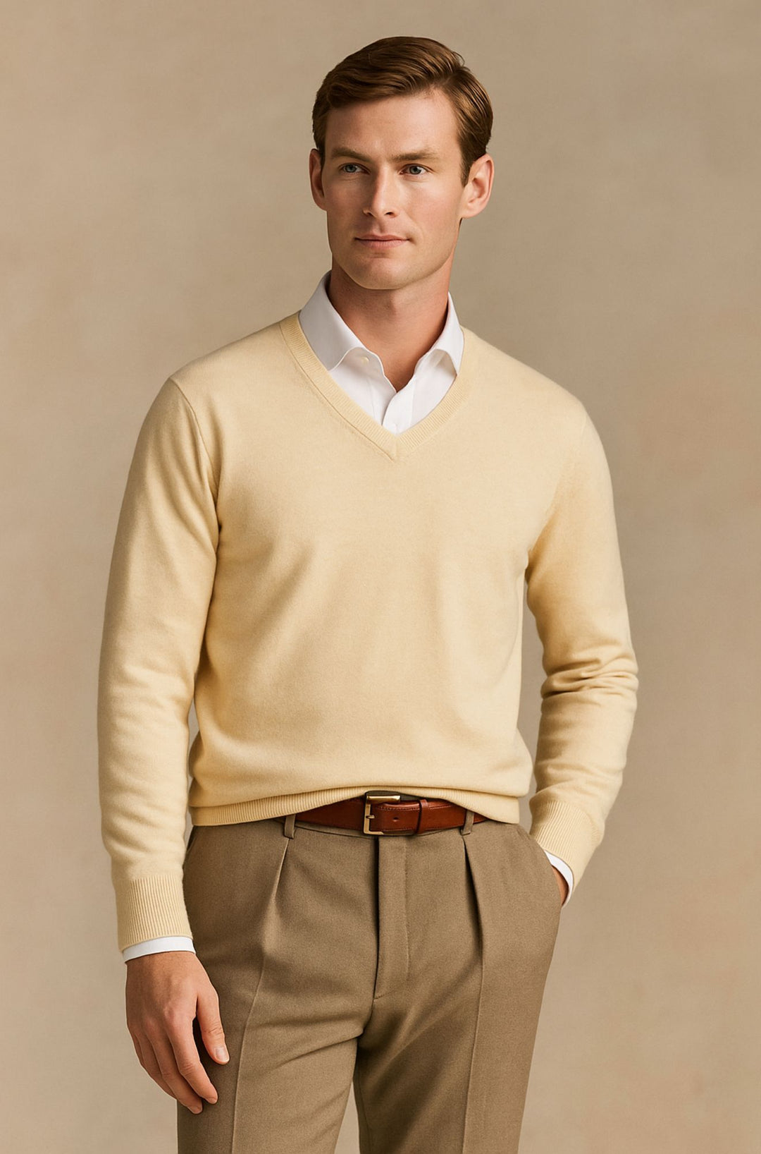 Bexford™ | Pure Cashmere V-Neck Jumper for Men