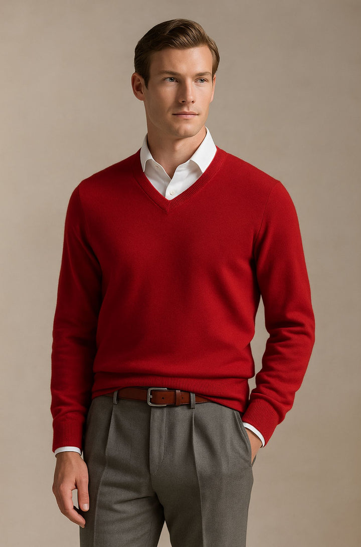 Bexford™ | Pure Cashmere V-Neck Jumper for Men