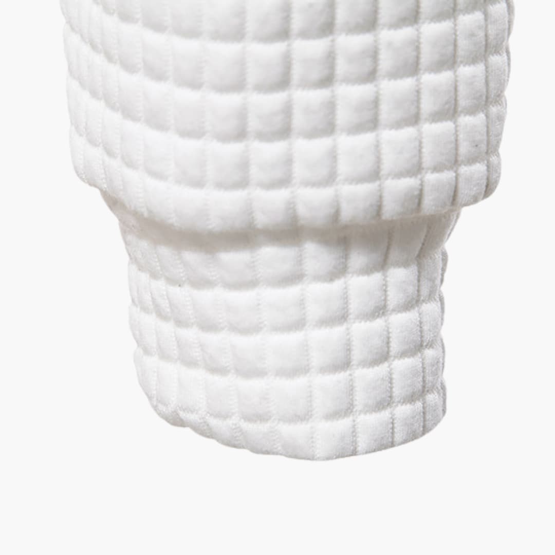 Harwood | Casual Fitted Waffle Fabric Hoodie For Men