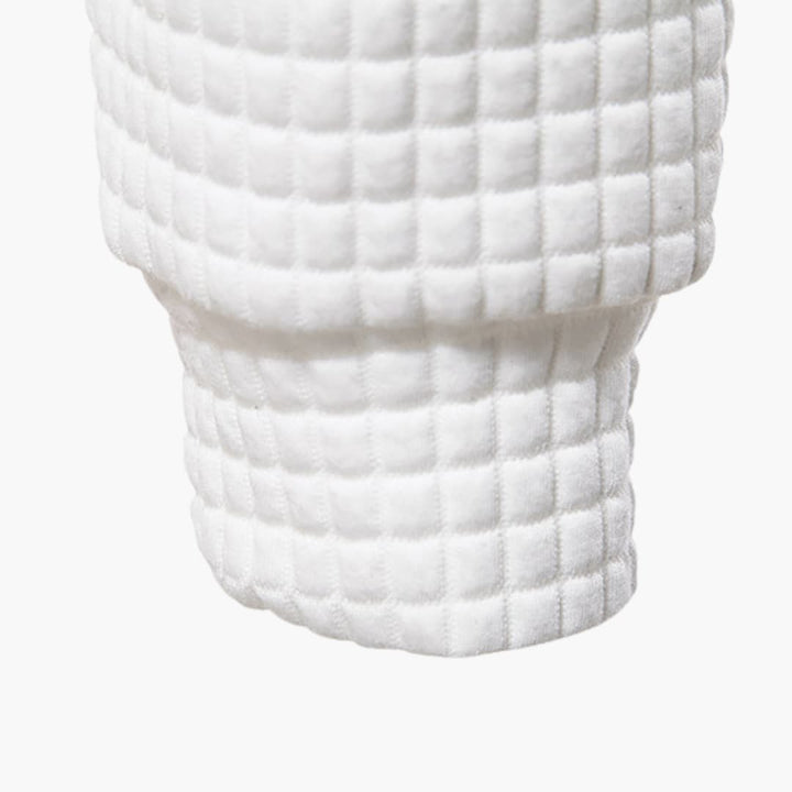 Harwood | Casual Fitted Waffle Fabric Hoodie For Men