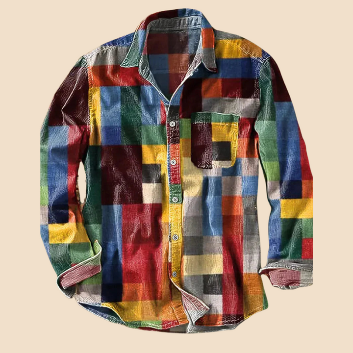 Albion™ – Vintage Rainbow Long-Sleeve Shirt