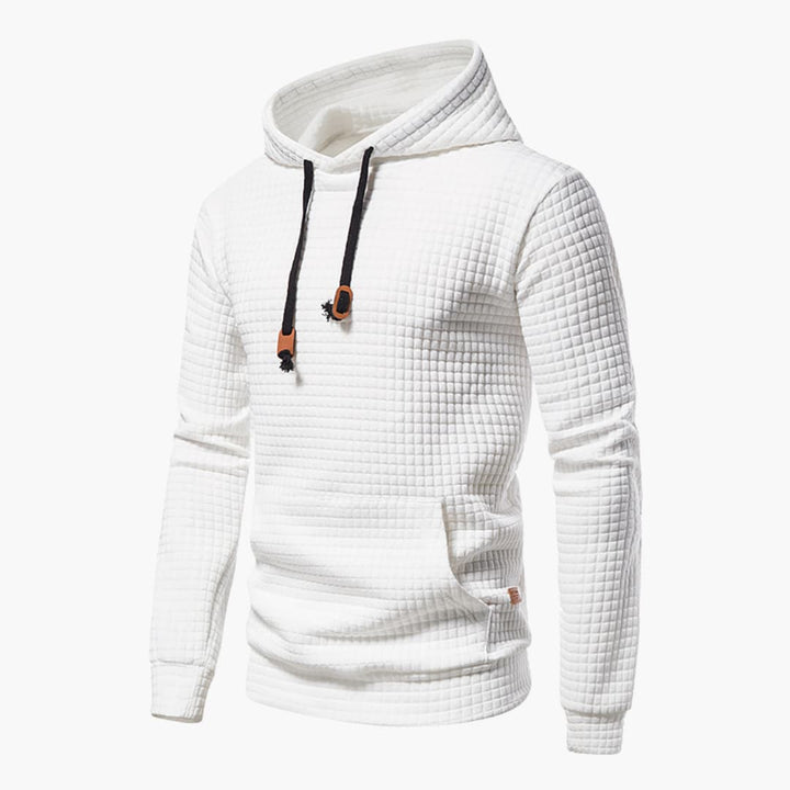 Harwood | Casual Fitted Waffle Fabric Hoodie For Men