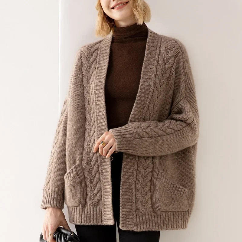 Elowen Cable-Knit Cardigan