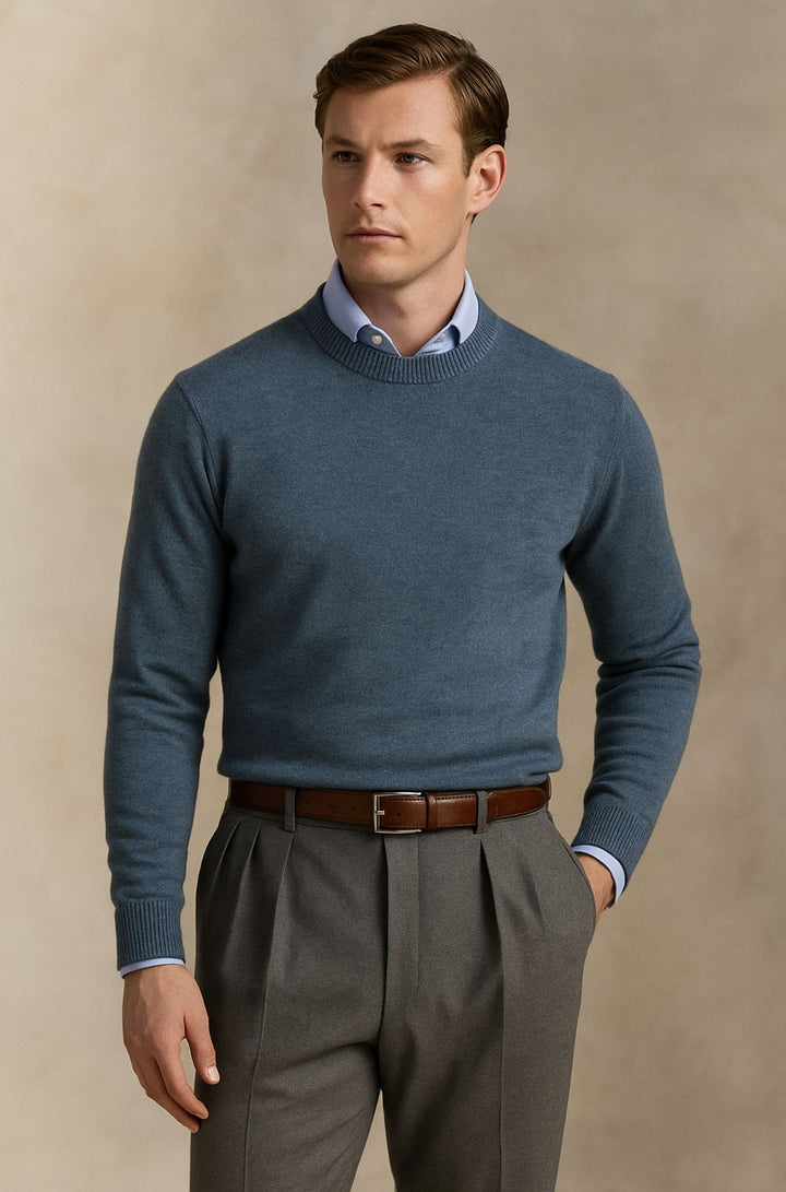 Wexford & Co.™ | Pure Cashmere Crew Neck Jumper for Men