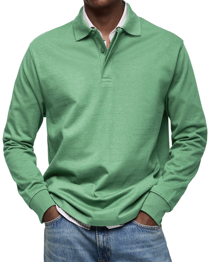 Alderton | Luxury Long-Sleeve Polo
