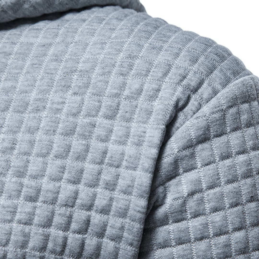 Harwood | Casual Fitted Waffle Fabric Hoodie For Men