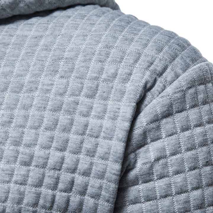 Harwood | Casual Fitted Waffle Fabric Hoodie For Men
