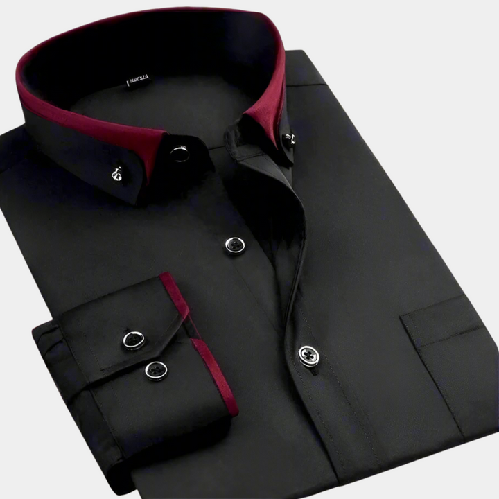 Kingswell & Hunt™ – Contrast Collar Dress Shirt