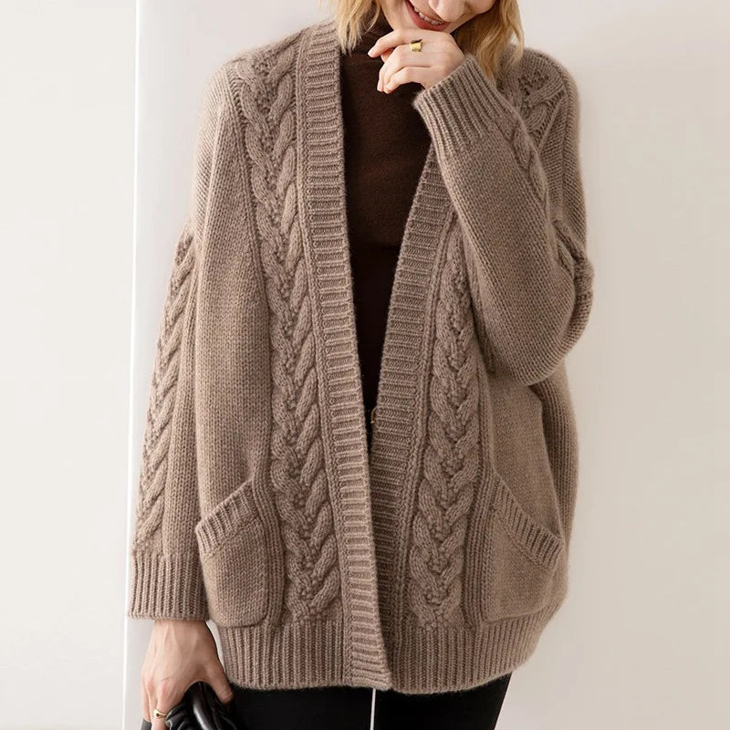 Elowen Cable-Knit Cardigan