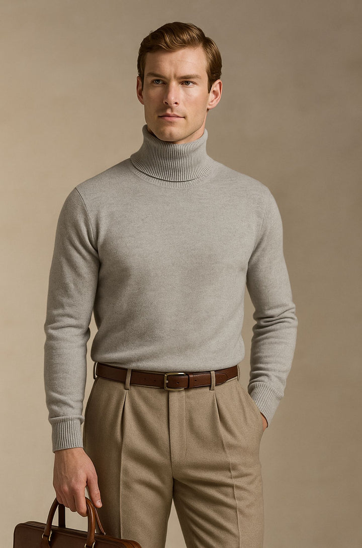 Aldrich London™ | Luxe Merino Turtleneck for Men