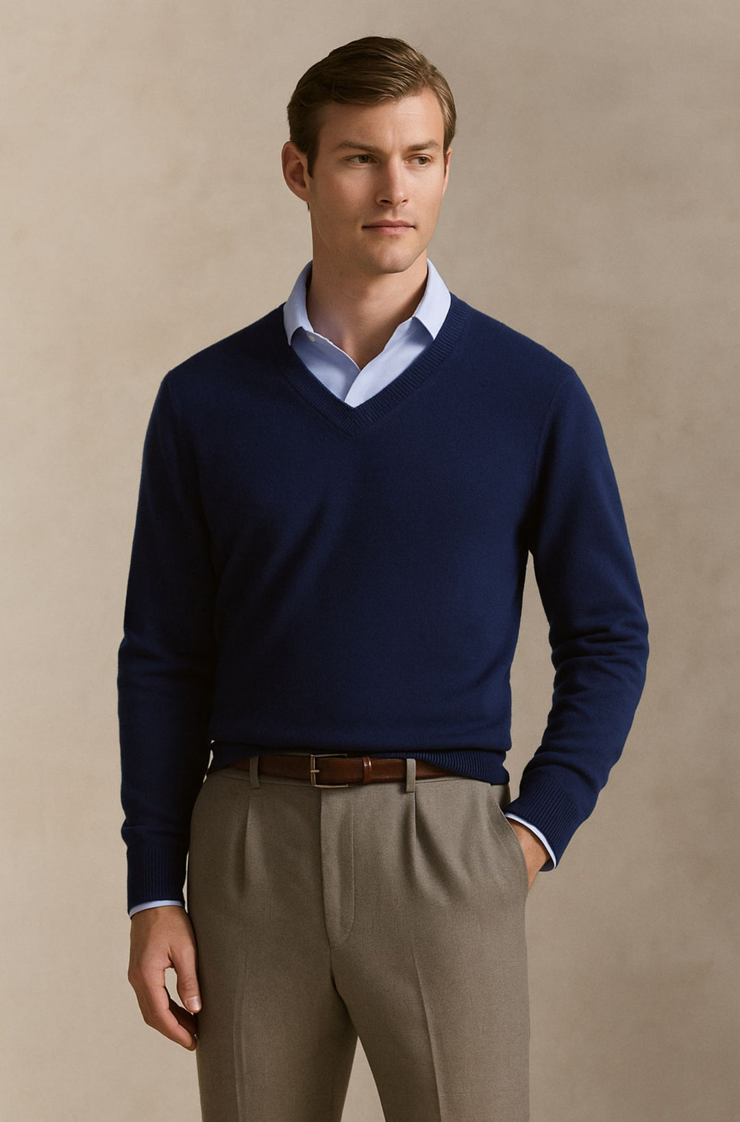 Bexford™ | Pure Cashmere V-Neck Jumper for Men