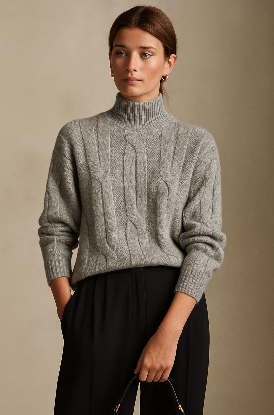 Rowen Hart - The Soft Weave Cashmere Mock