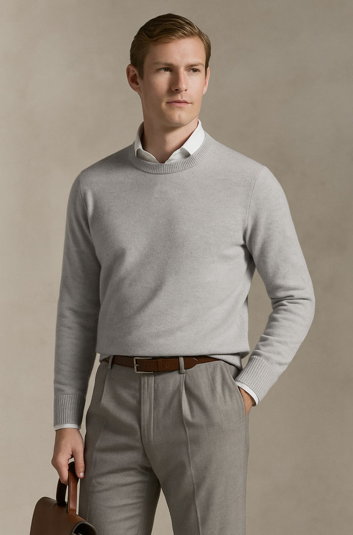 Wexford & Co.™ | Pure Cashmere Crew Neck Jumper for Men