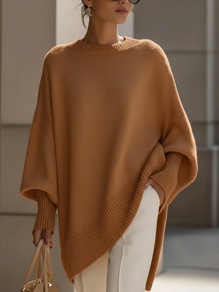 Niva Oversized Knit Poncho Sweater