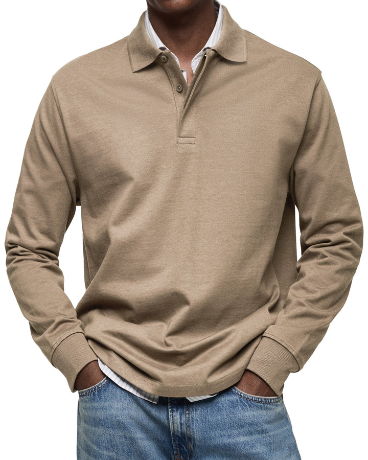 Alderton | Luxury Long-Sleeve Polo