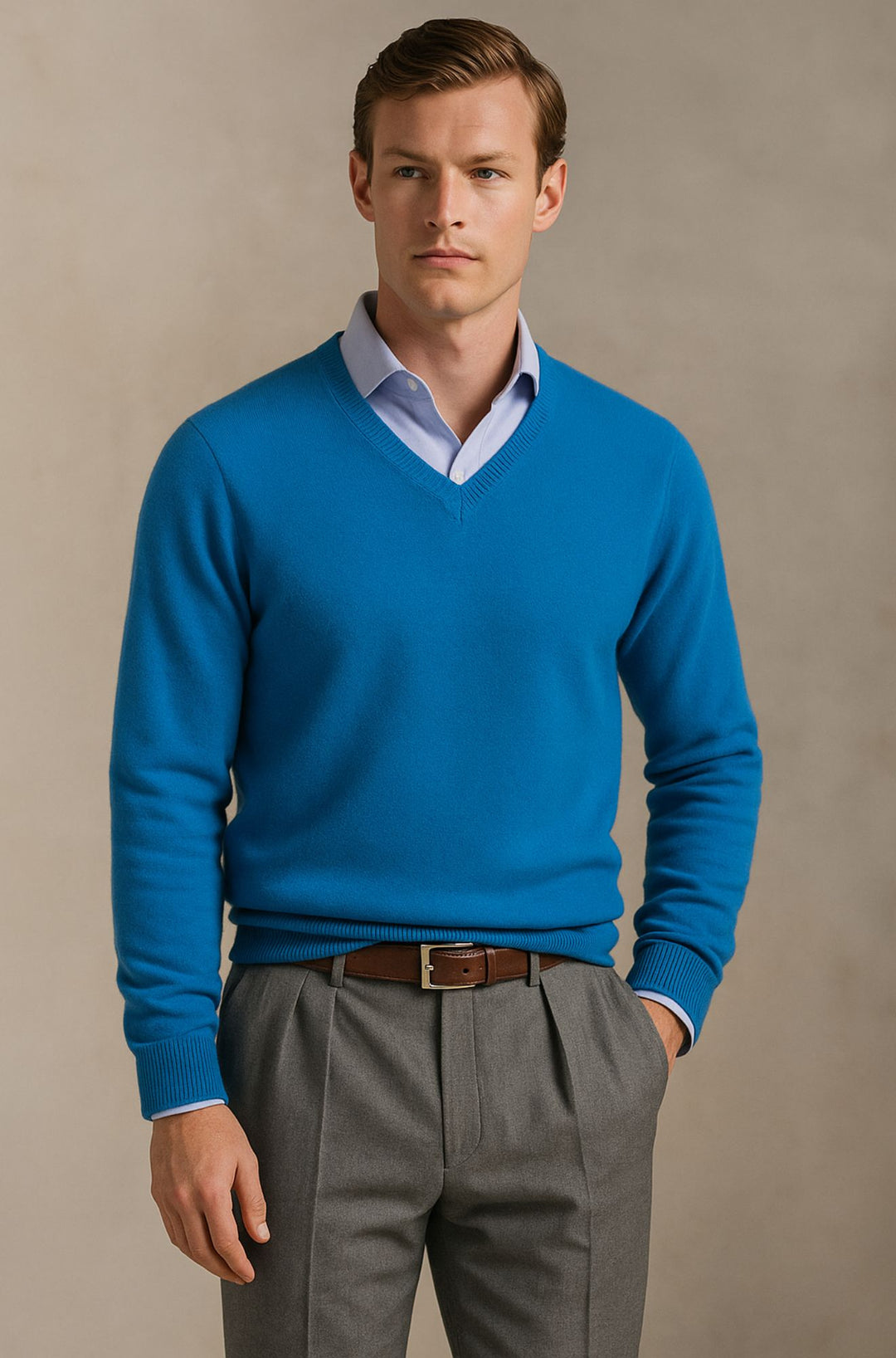Bexford™ | Pure Cashmere V-Neck Jumper for Men
