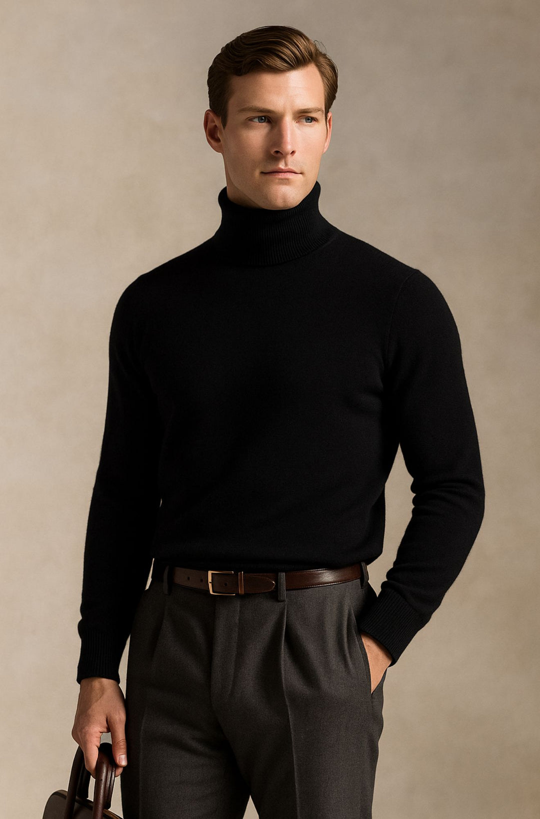 Aldrich London™ | Luxe Merino Turtleneck for Men