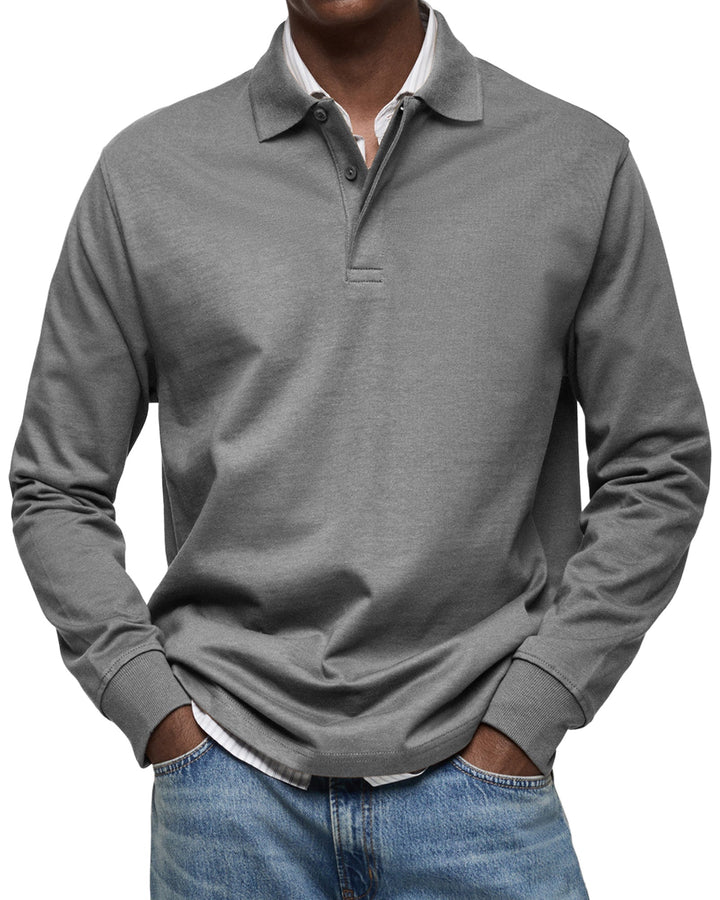Alderton | Luxury Long-Sleeve Polo