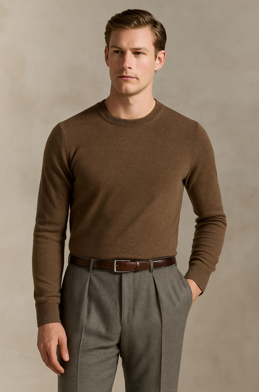 Blenford™ | Luxe Merino Crew Neck Jumper for Men