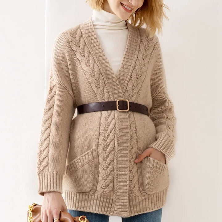Elowen Cable-Knit Cardigan