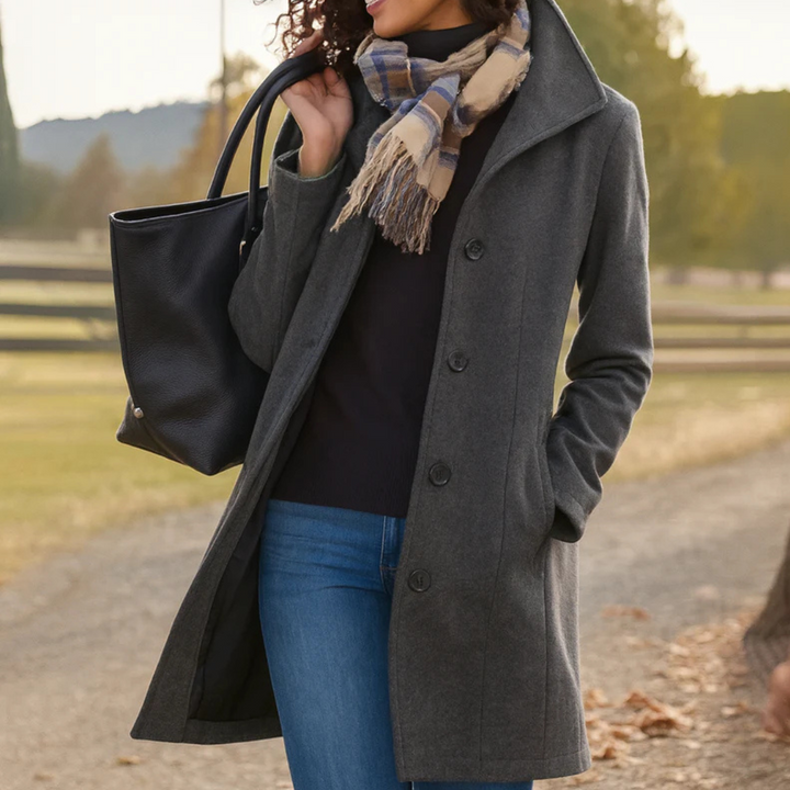 Tramere – Classic Mid-Length Button Coat