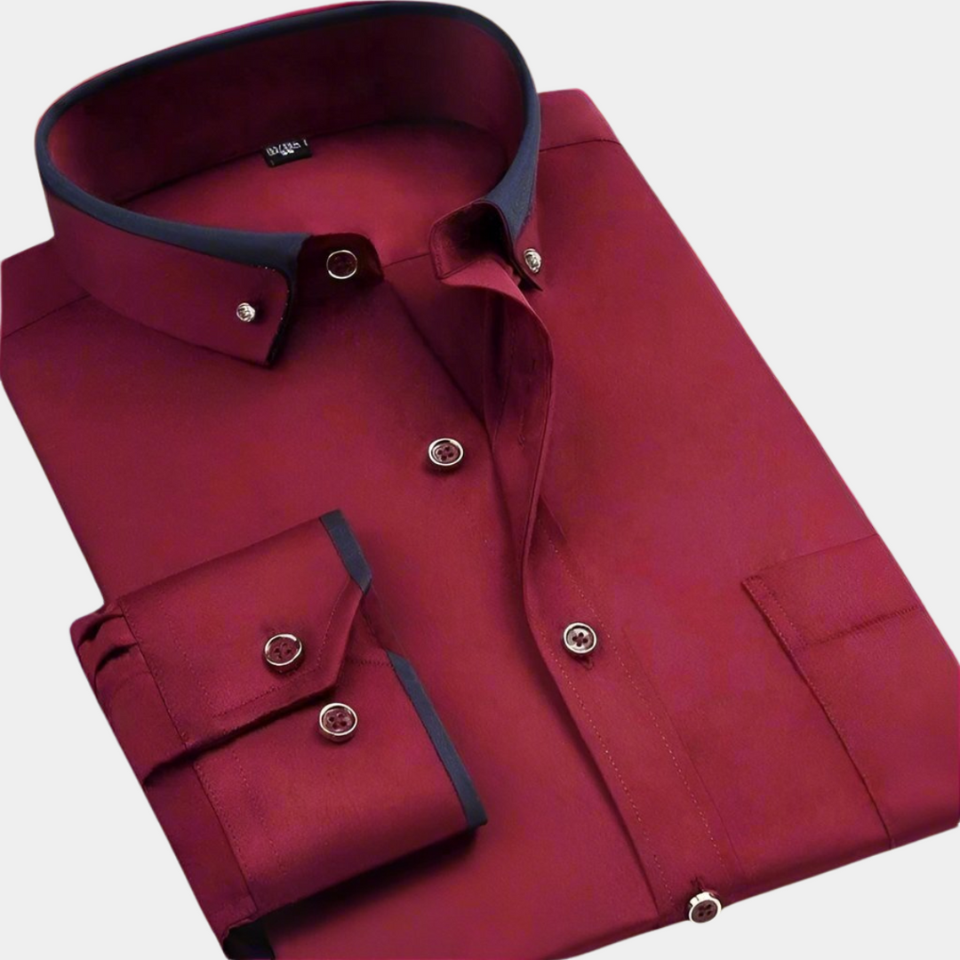 Kingswell & Hunt™ – Contrast Collar Dress Shirt
