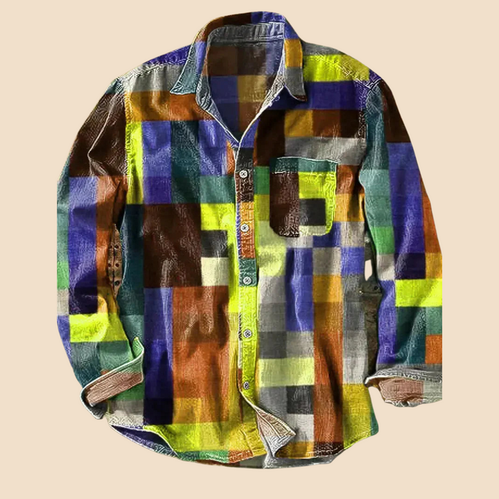 Albion™ – Vintage Rainbow Long-Sleeve Shirt