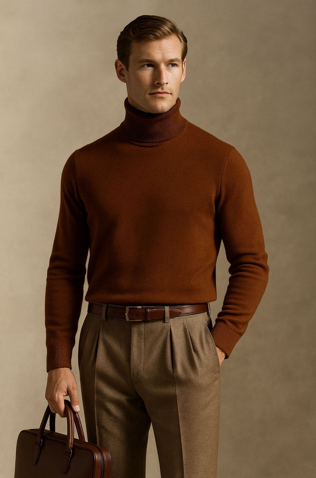 Aldrich London™ | Luxe Merino Turtleneck for Men
