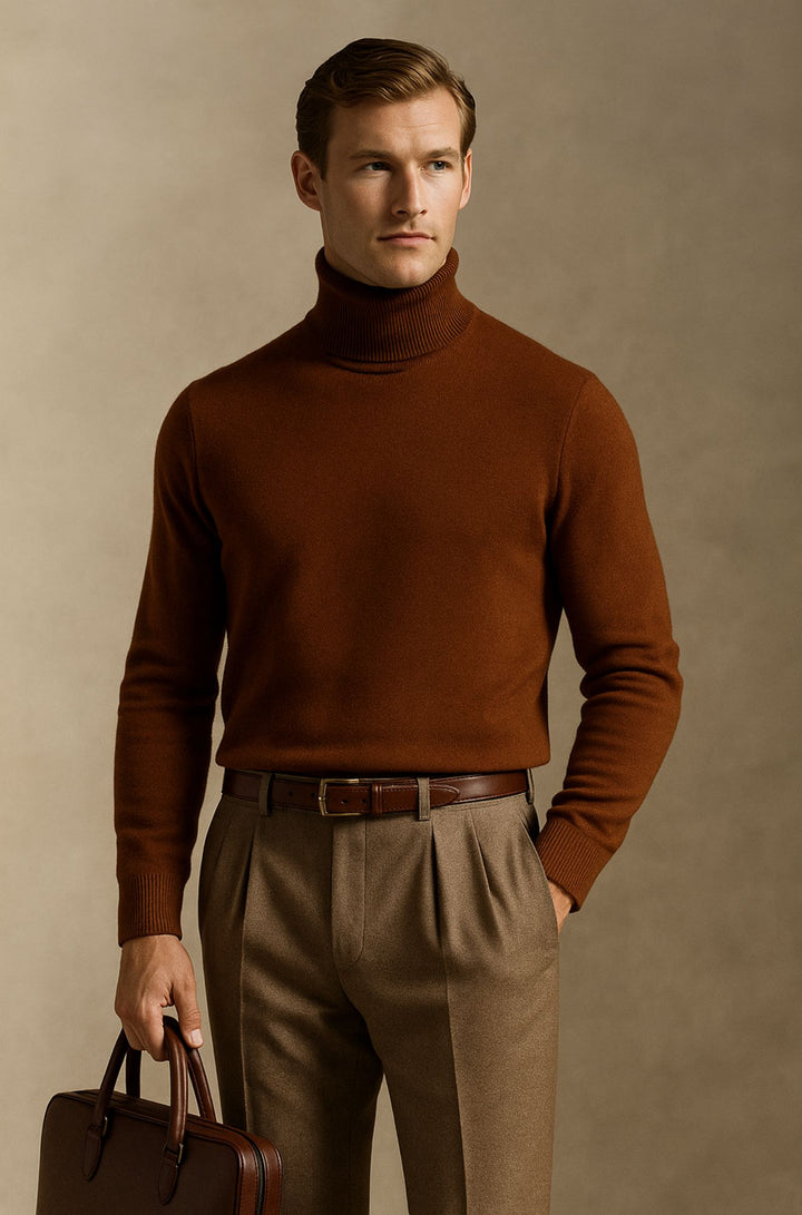 Aldrich London™ | Luxe Merino Turtleneck for Men