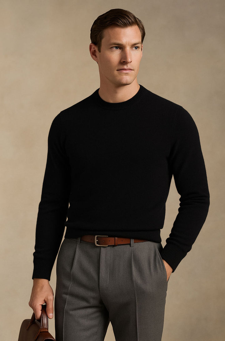 Wexford & Co.™ | Pure Cashmere Crew Neck Jumper for Men