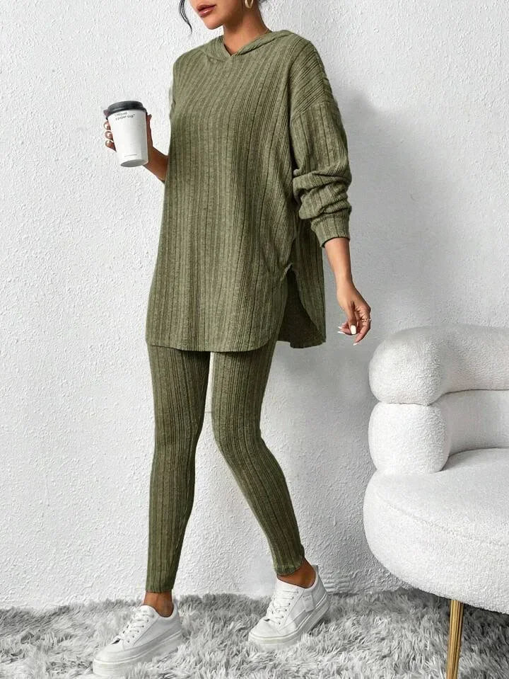 Halena - Ribbed Knit Lounge Set