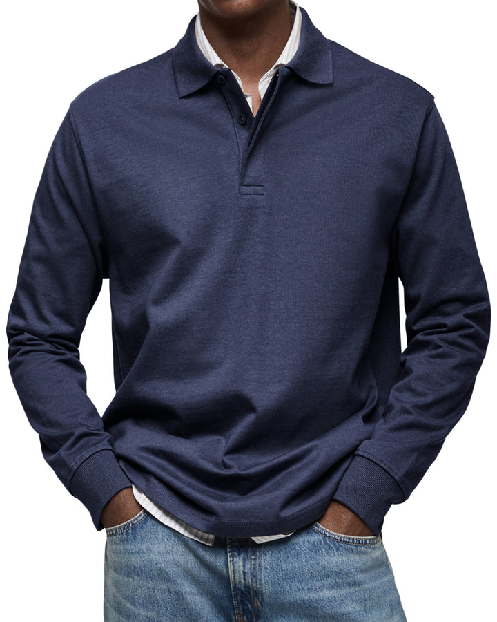 Alderton | Luxury Long-Sleeve Polo