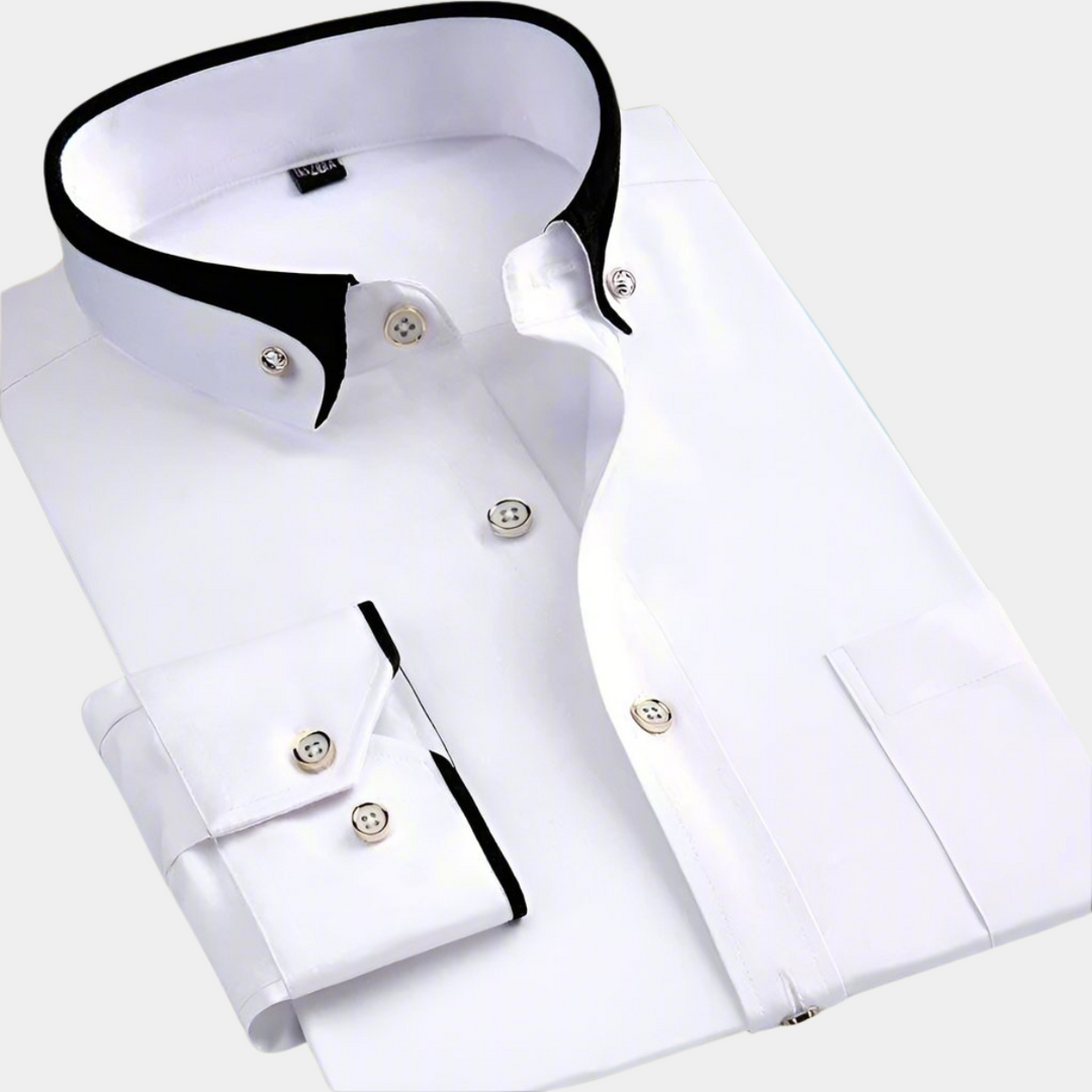 Kingswell & Hunt™ – Contrast Collar Dress Shirt