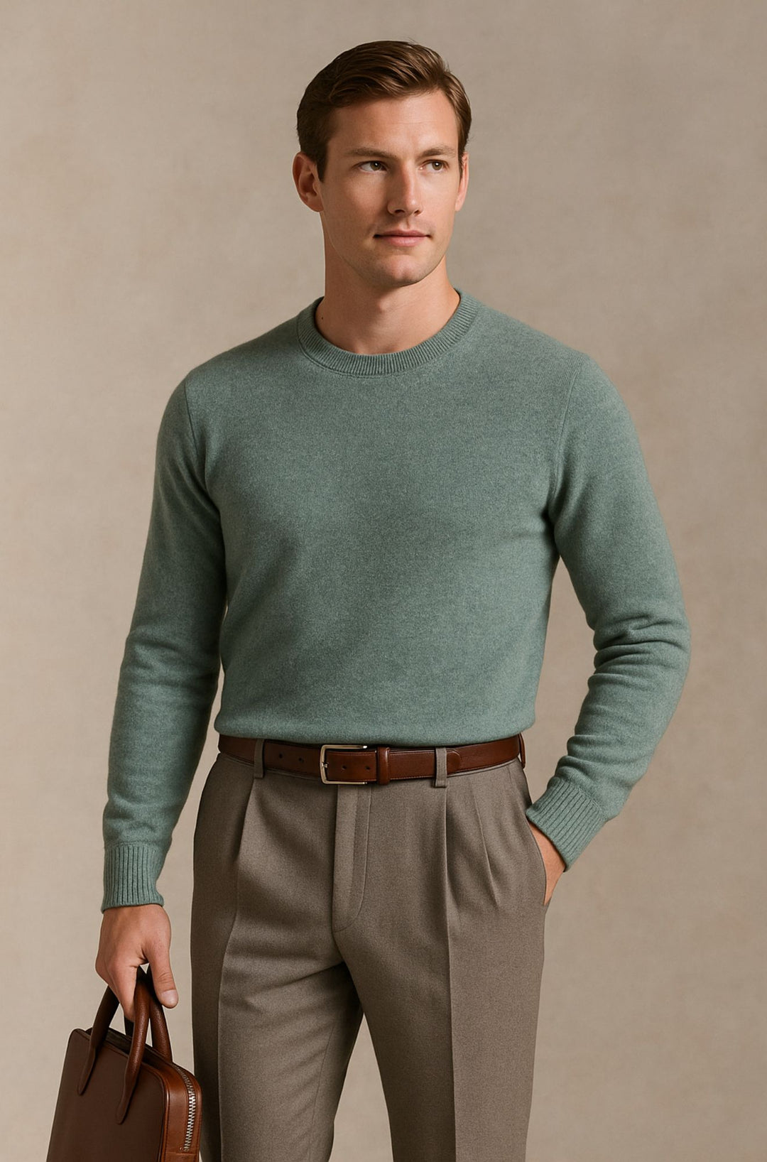 Blenford™ | Luxe Merino Crew Neck Jumper for Men