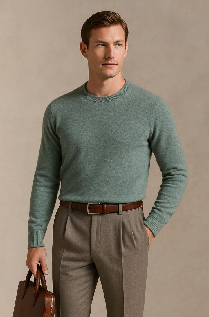 Blenford™ | Luxe Merino Crew Neck Jumper for Men