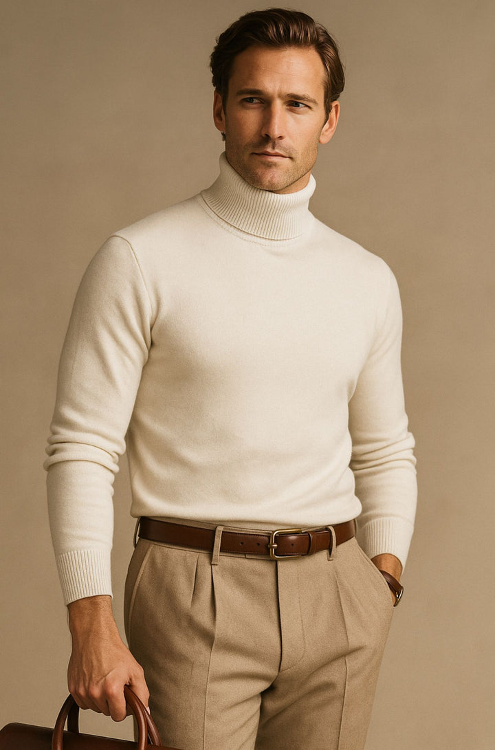 Aldrich London™ | Luxe Merino Turtleneck for Men