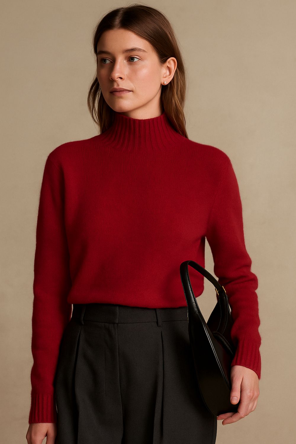 Léonne Rowe - The Cashmere Dewlight Mock Neck