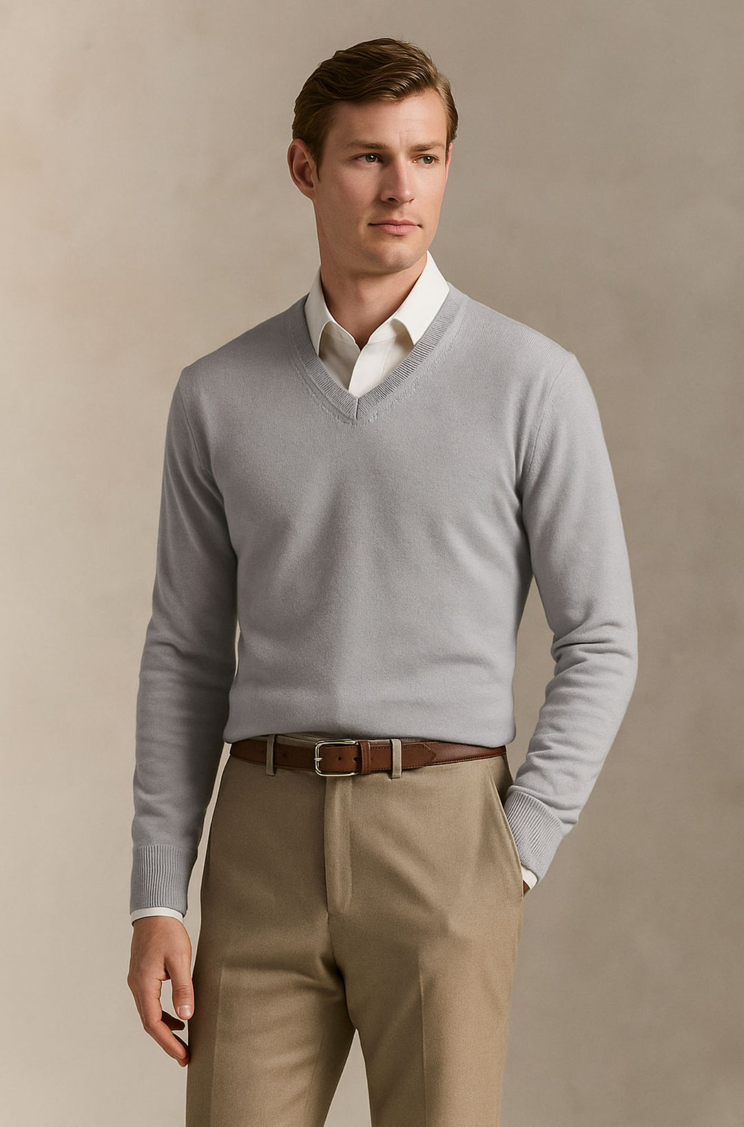Bexford™ | Pure Cashmere V-Neck Jumper for Men