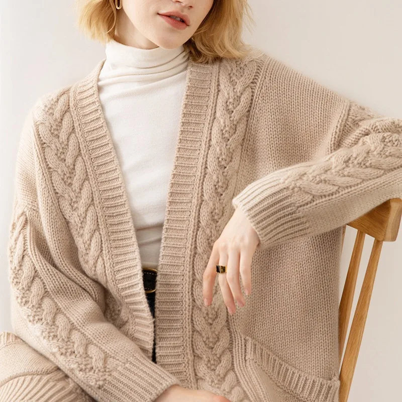 Elowen Cable-Knit Cardigan
