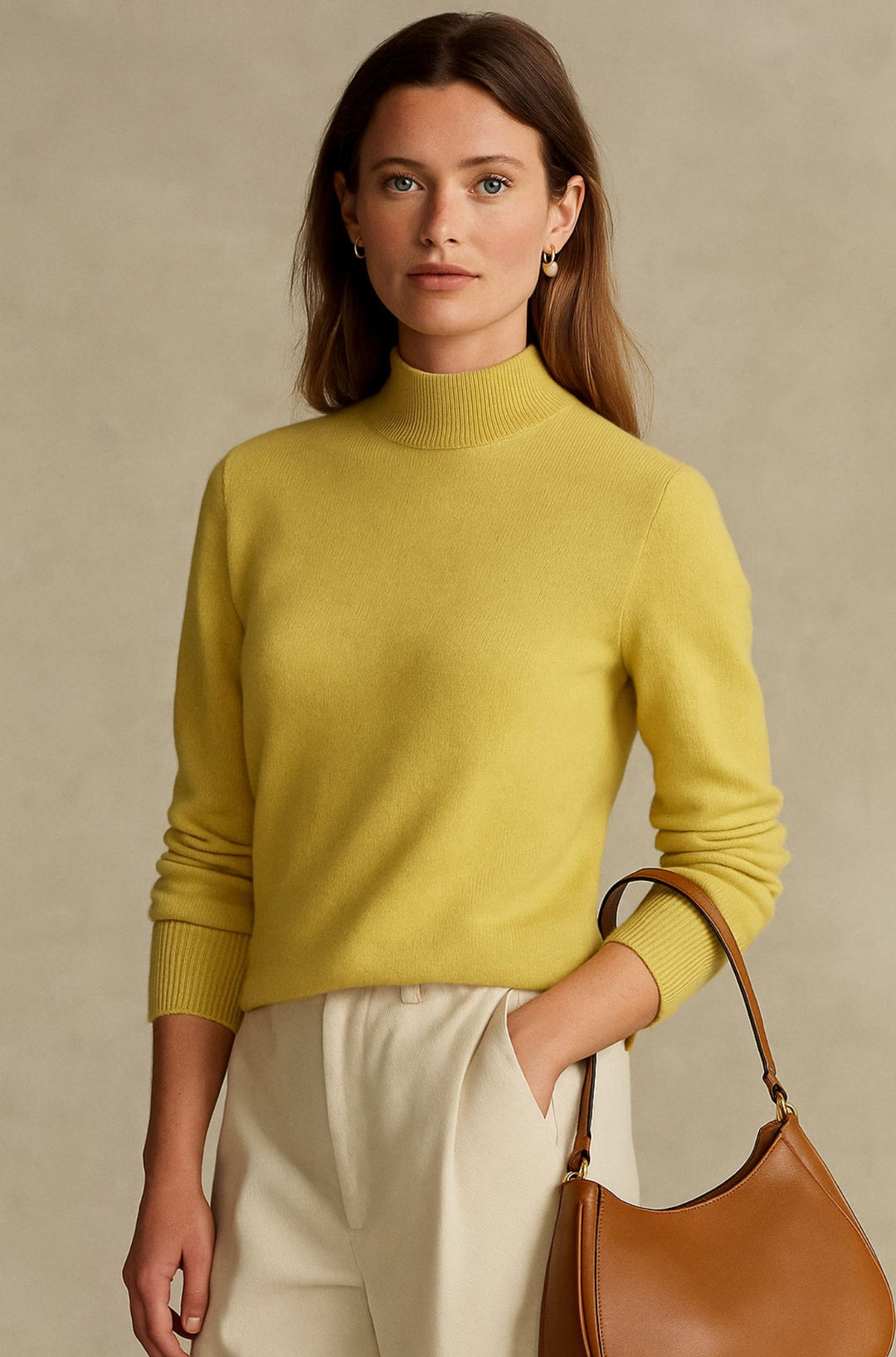 Esmere & Co - The Pure Cashmere Mist Mock Neck